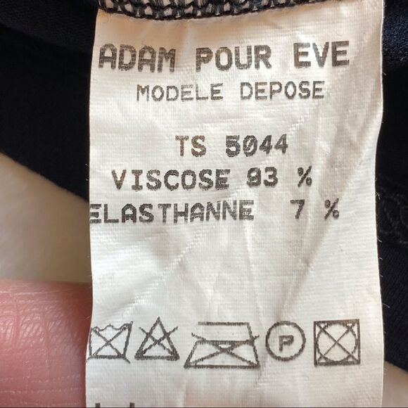 Adam Pour Eve Paris Embroidered Front T-Shirt - Picture 4 of 9